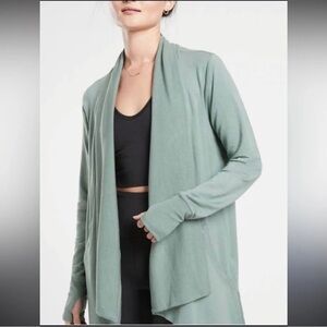 Athleta Pranayama Restore Wrap Teal Blue XXS